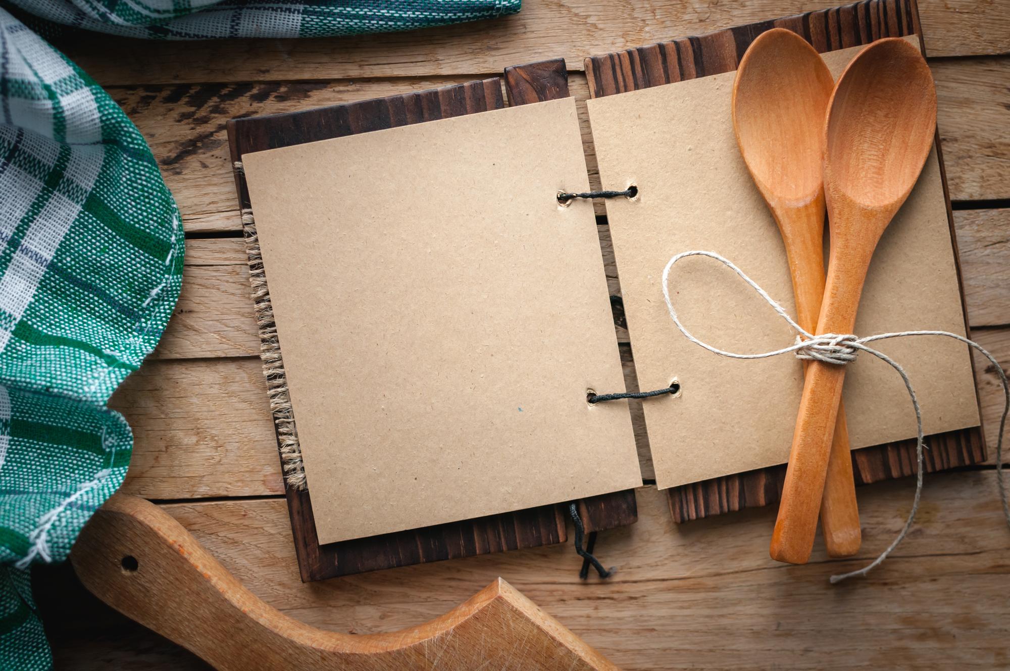 Notepad with menu notes